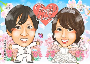 似顔絵イラストを激安作成・プレゼントの似顔絵グラフィックス