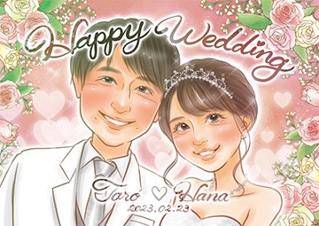 似顔絵イラストを激安作成・プレゼントの似顔絵グラフィックス