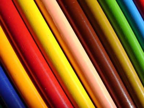たくさんの色鉛筆