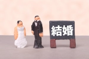 結婚の文字