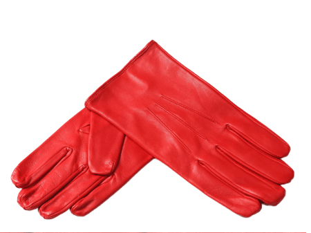 赤い革手袋