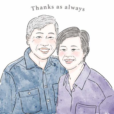 似顔絵師nananaoの似顔絵作品