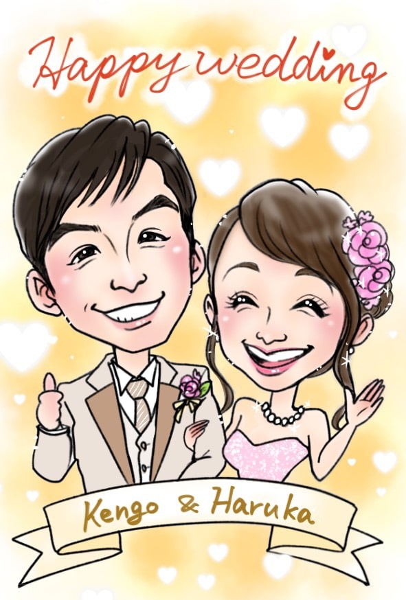 一人暮らしの男性への引っ越し祝いにおすすめのはるてるの似顔絵