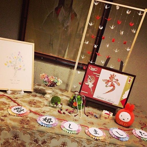 似顔絵グラフィックス 似顔絵ウェルカムボードも和風で差をつける 和風カップルさんにおすすめのアイデア